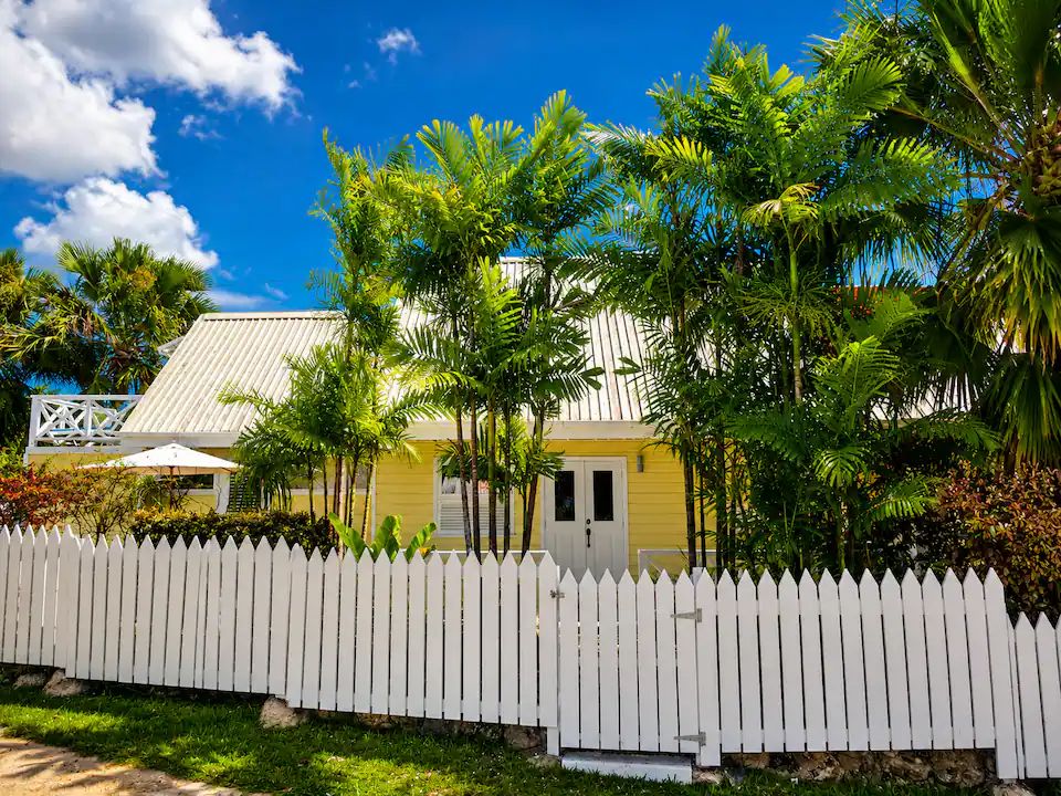 Lime Cottage — chattel-style villa with white picket fence in Barbados